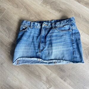 Free People Denim Mini Skirt